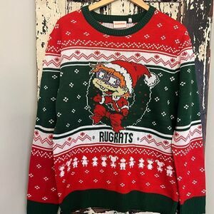 NWT Rugrats Chuckie Nickelodeon Retro. Ugly Christmas Sweater. Size L.